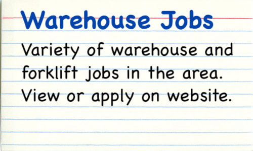 warehouse jobs
